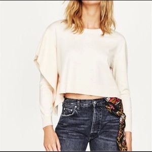 Zara Ruffle Sweater! NWT!